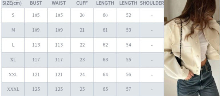2025 Spring and Autumn New European and American Stand-up Collar Large Pocket Women's Jacket Outerwear