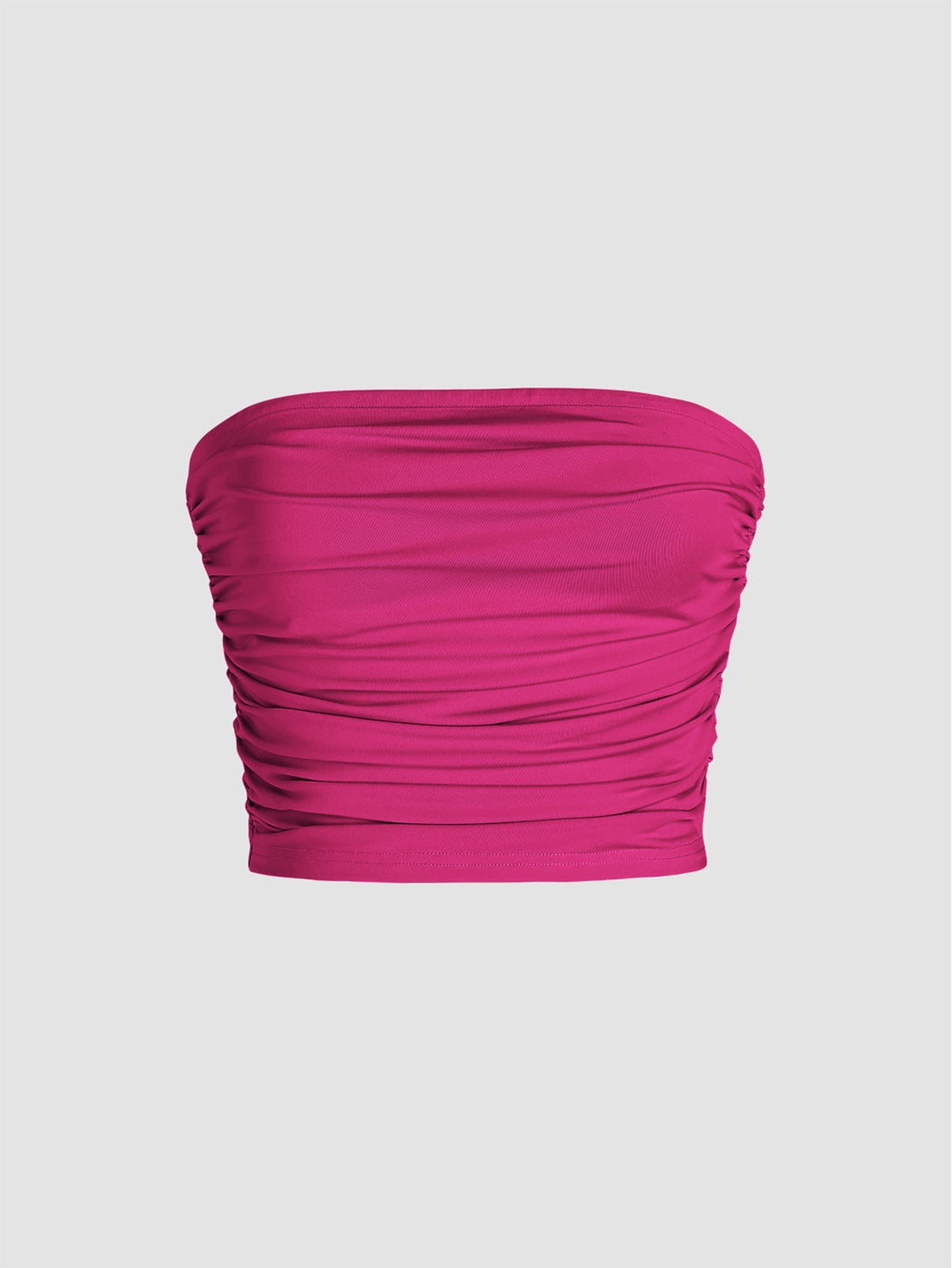 Hot 2025 cross-border sexy hot girl design pleated slim vest tube top