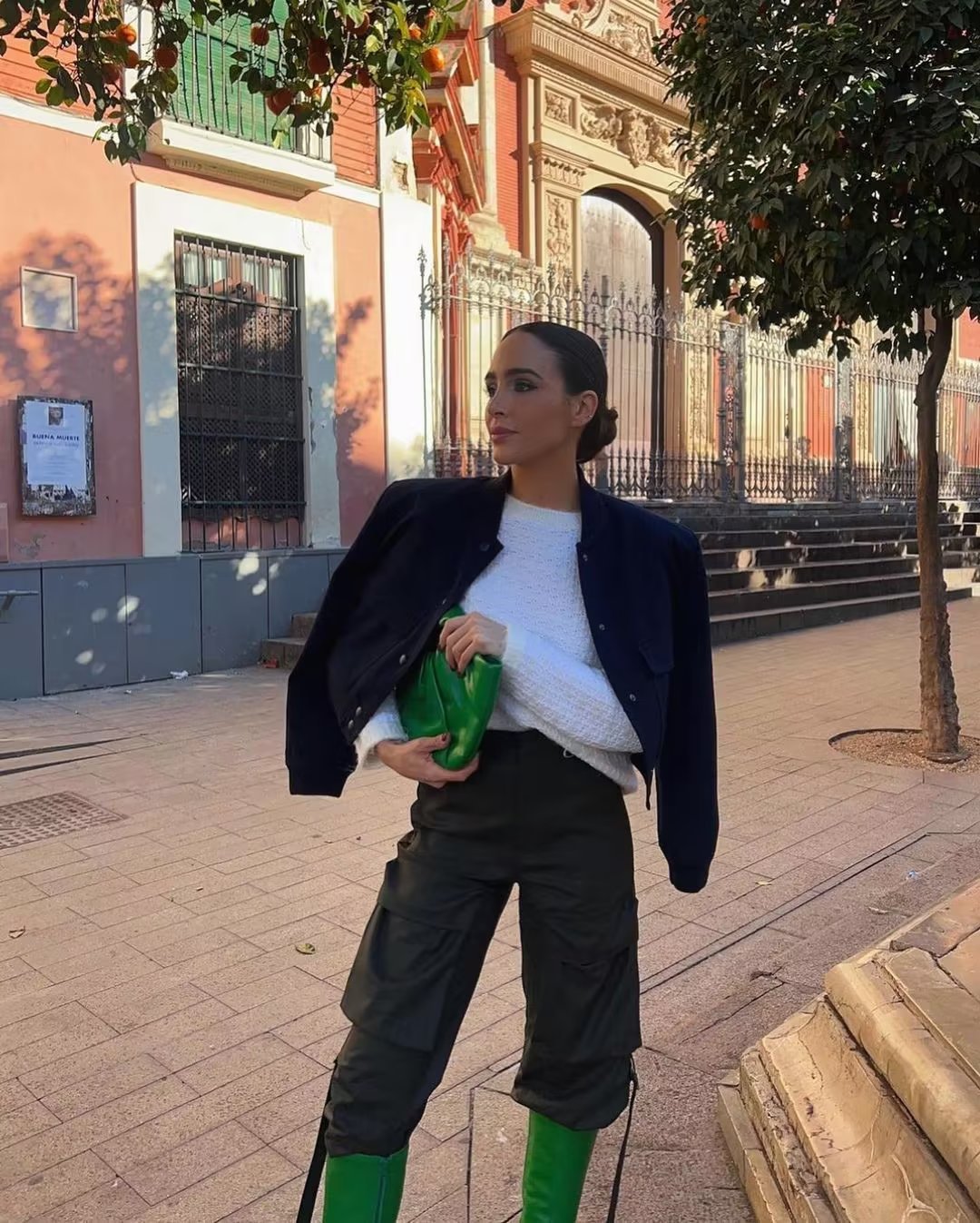2025 Spring and Autumn New European and American Stand-up Collar Large Pocket Women's Jacket Outerwear