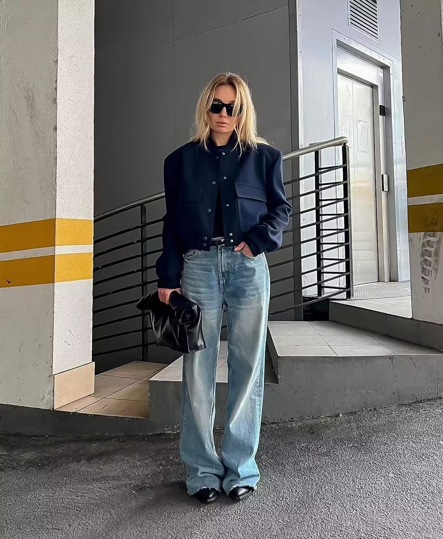 2025 Spring and Autumn New European and American Stand-up Collar Large Pocket Women's Jacket Outerwear