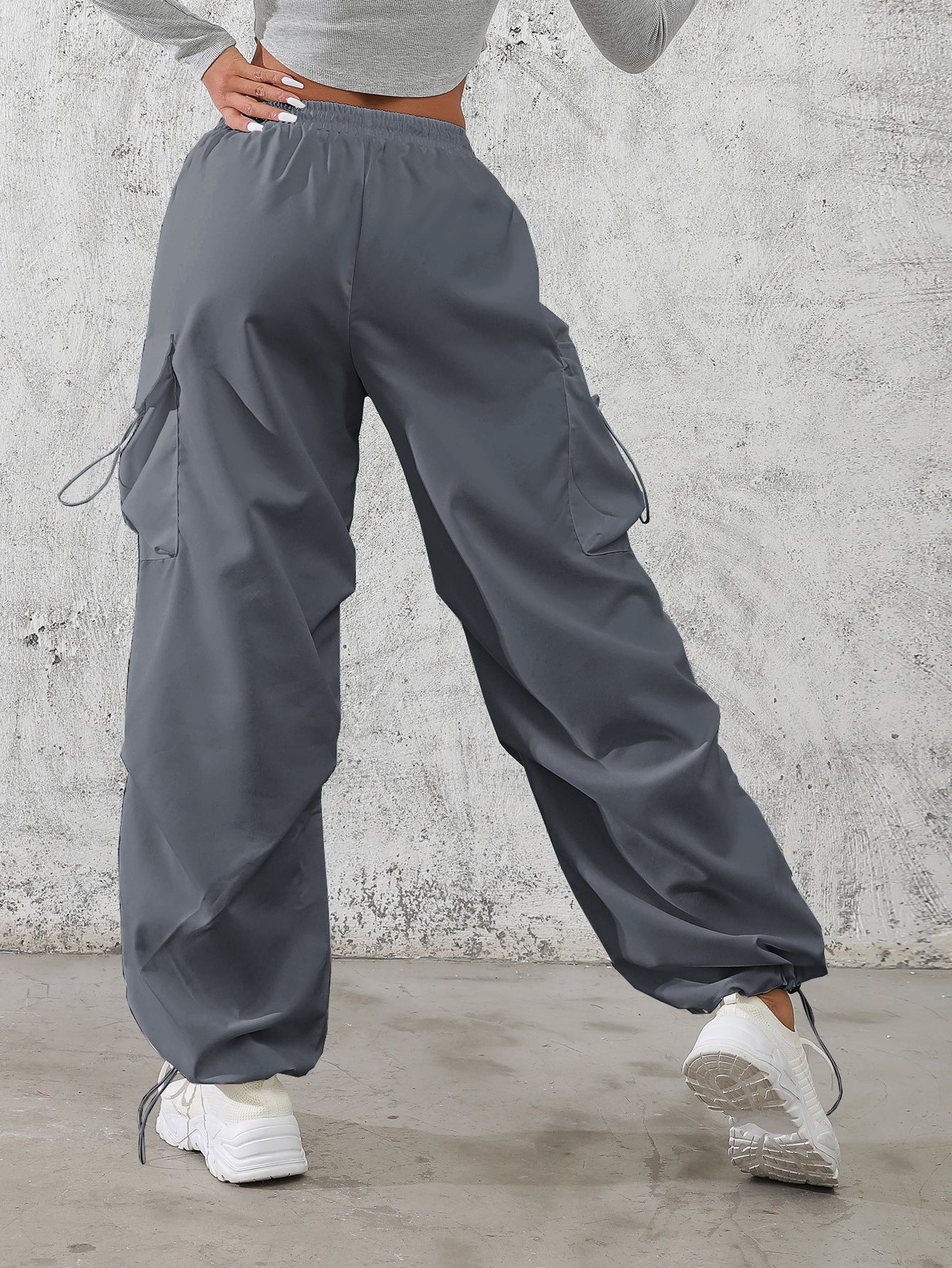 New summer American style drawstring new fashion casual cuffs overalls